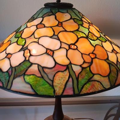 Beautiful Antique “HANDEL” Leaded Glass Lamp