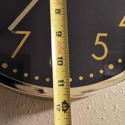 Black & Gold Wall Clock
