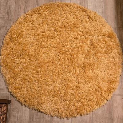 Yellow Circle Rug