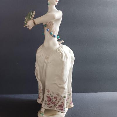 Meissen figure "Spanish dancer", polychrome painted, design: Paul Scheurich 1933, jubilee mark 1883-1983
