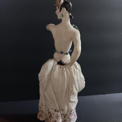 Meissen figure "Spanish dancer", polychrome painted, design: Paul Scheurich 1933, jubilee mark 1883-1983