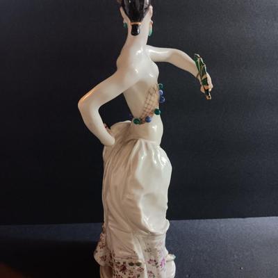 Meissen figure "Spanish dancer", polychrome painted, design: Paul Scheurich 1933, jubilee mark 1883-1983