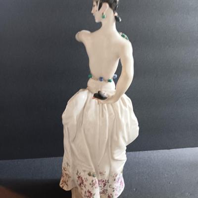 Meissen figure "Spanish dancer", polychrome painted, design: Paul Scheurich 1933, jubilee mark 1883-1983