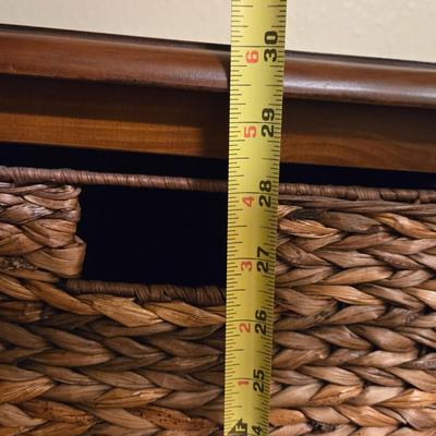 3 Drawer Wicker Dresser