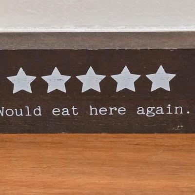 Small Wood Sign and Double Sided Doll