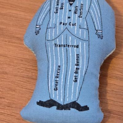 Small Wood Sign and Double Sided Doll
