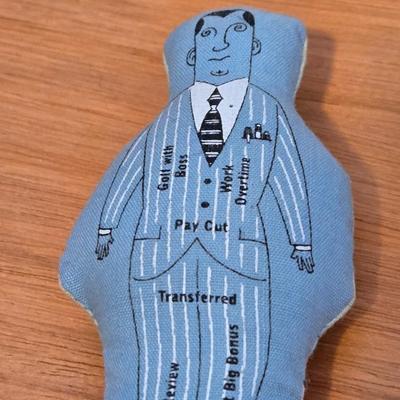 Small Wood Sign and Double Sided Doll