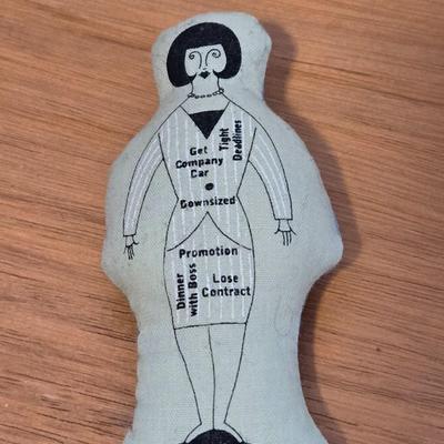 Small Wood Sign and Double Sided Doll