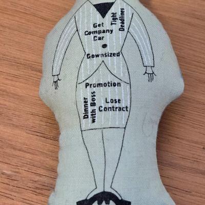 Small Wood Sign and Double Sided Doll
