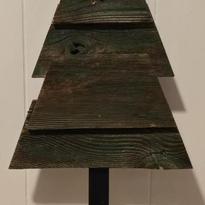 Wood Pine Tree Decor