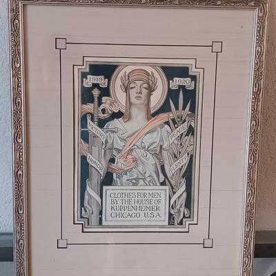 House of Kuppenheimer (1910, 1917, 1912) Framed Advertisement Charles Leyendecker