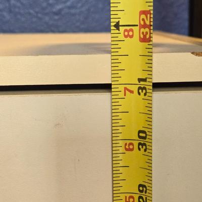 Small 3 Drawer White Cabinet