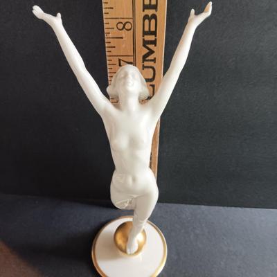 Exquisite HUTSCHENREUTHER NUDE SUNCHILD PORCELAIN BY KARL TUTTER - MCM