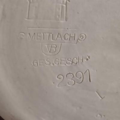 Beautiful Mettlach GES.GESCH 2391 “The Swan Knight’s Wedding” STEIN with post cards