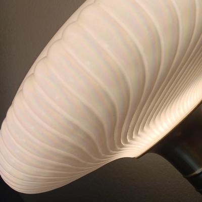 Torchiere Floor lamp with beautiful Opalescent white glass shade
