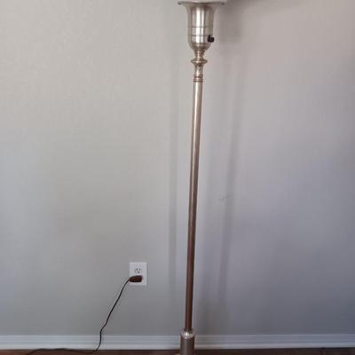 Torchiere Floor lamp with beautiful Opalescent white glass shade