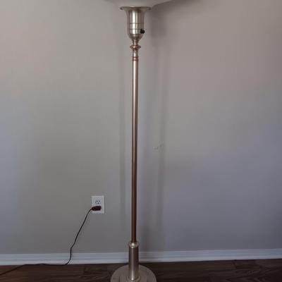 Torchiere Floor lamp with beautiful Opalescent white glass shade