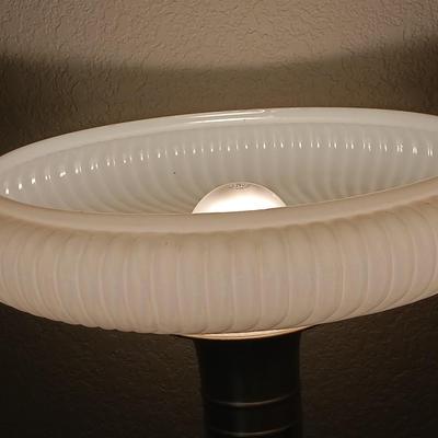Torchiere Floor lamp with beautiful Opalescent white glass shade