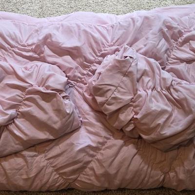 Queen or Full Pink Comforter & Shams