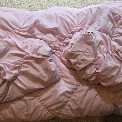 Queen or Full Pink Comforter & Shams