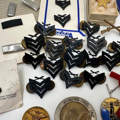 Miscellaneous of Military Pins. etc.