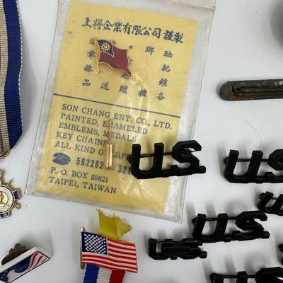 Miscellaneous of Military Pins. etc.