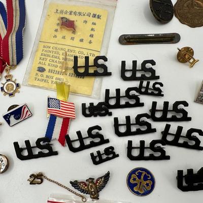 Miscellaneous of Military Pins. etc.