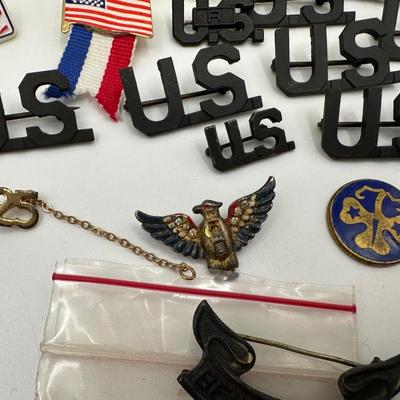 Miscellaneous of Military Pins. etc.