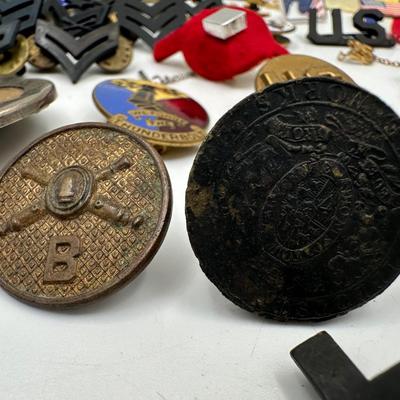 Miscellaneous of Military Pins. etc.