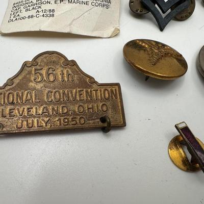 Miscellaneous of Military Pins. etc.