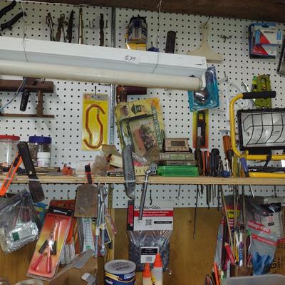 Assorted Tools- Contents of Peg Board