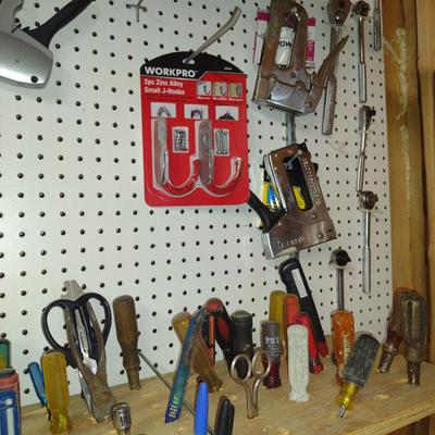 Assorted Tools- Contents of Peg Board