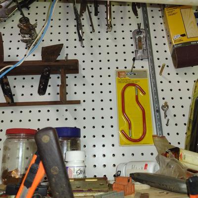 Assorted Tools- Contents of Peg Board
