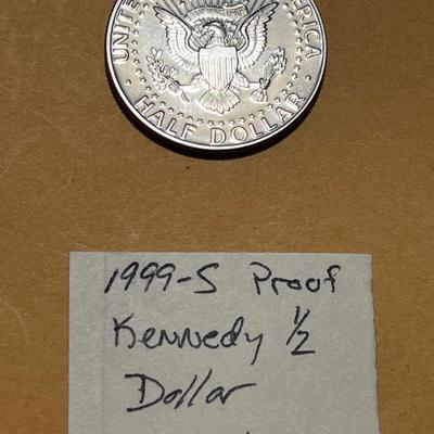 1999-S Clad Proof Kennedy Half Dollar