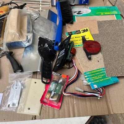 Misc. sandpaper, glue gun, hand grips, polishing cloth etc.