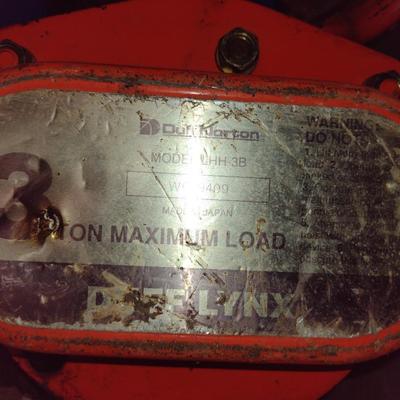3 Ton Duff Norton Chain Hoist (B)