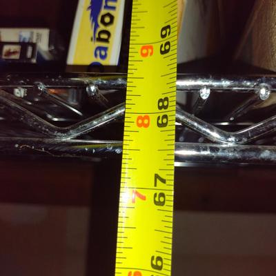 NSF Rated Adjustable 5 Shelf Unit on Casters (No Contents)