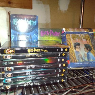 Collection of Harry Potter DVDs and Audio Books