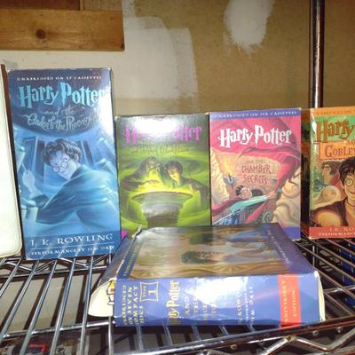 Collection of Harry Potter DVDs and Audio Books