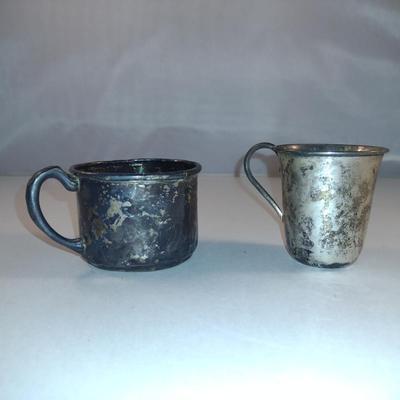 Pair of Sterling Silver Cups- 925 and 800