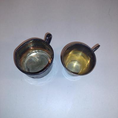 Pair of Sterling Silver Cups- 925 and 800