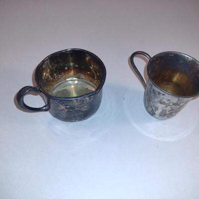 Pair of Sterling Silver Cups- 925 and 800
