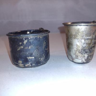 Pair of Sterling Silver Cups- 925 and 800