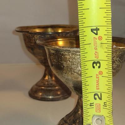 Weighted Sterling Silver Goblets- Set of Six- Approx Total Weight 351 Grams