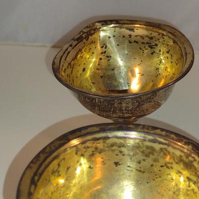 Weighted Sterling Silver Goblets- Set of Six- Approx Total Weight 351 Grams