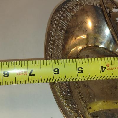 Sterling Silver Reticulated Dish with Handle- Approx Total Weight 210 Grams