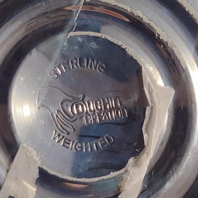 Weighted Sterling Silver Candle Holder Pair- Approx Total Weight 326 Grams