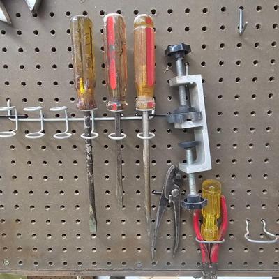Peg Board Tool Rack & Tools (WS-JS)