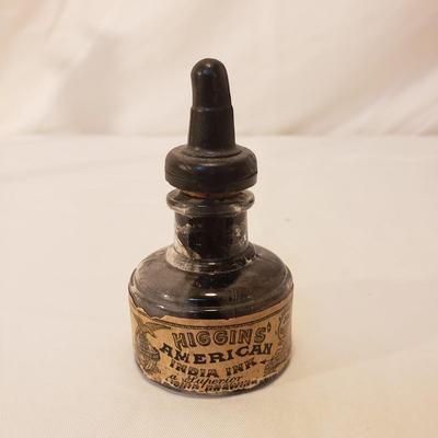 Brass Candlesticks, Snuffer, Inkwell, and Bell (LR-KD) )