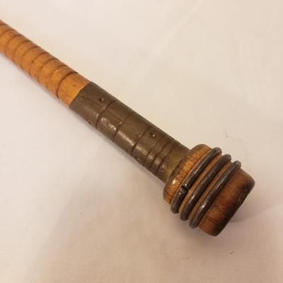 Brass Candlesticks, Snuffer, Inkwell, and Bell (LR-KD) )